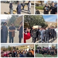 استقبال و تشییع باشکوه استادان، کارکنان و دانشجویان از شهید گمنام دوران دفاع مقدس