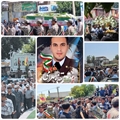 حضور کارکنان دانشکده پیراپزشکی استهبان در مراسم تشییع پیکر شهید مدافع وطن 